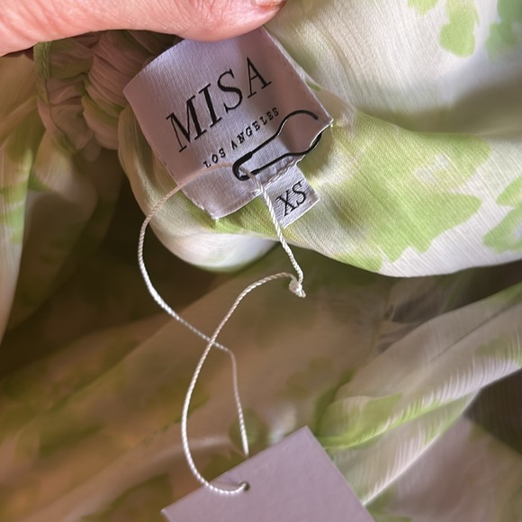 Misa Los Angeles Rumi Dress in Honeydew Blossom Size XS NWT - Picture 6 of 6